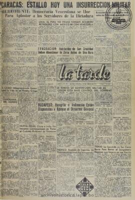 La Tarde, edición del 20 de abril de 1960