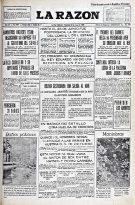 La Razón, edición del 27 de mayo de 1936