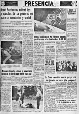 Presencia, edición del 14 de agosto de 1966