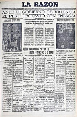 La Razón, edición del 9 de mayo de 1937