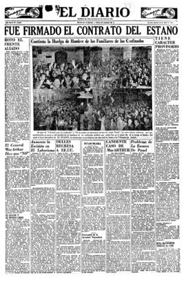 El Diario, edición del 24 de abril de 1951