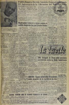 La Tarde, edición del 1 de abril de 1960