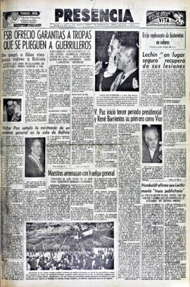 Presencia, edición del 9 de agosto de 1964