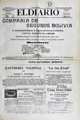 El Diario, edición del 5 de septiembre de 1906