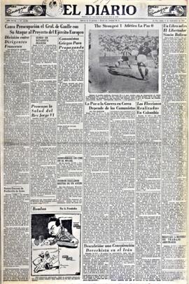 El Diario, edición del 17 de septiembre de 1951