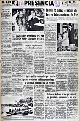 Presencia, edición del 26 de noviembre de 1965
