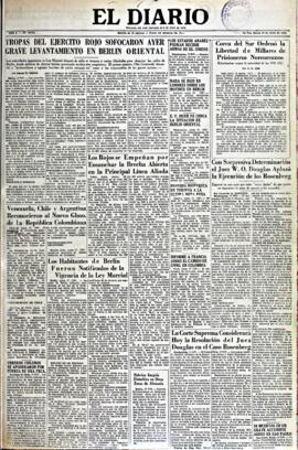 El Diario, edición del 18 de junio de 1953