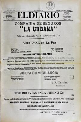 El Diario, edición del 27 de mayo de 1906