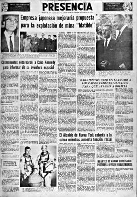 Presencia, edición del 23 de julio de 1966