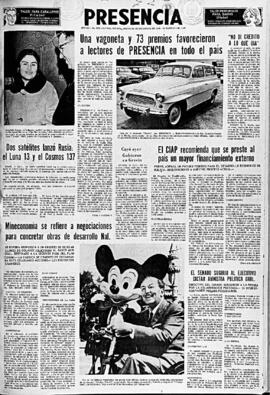 Presencia, edición del 22 de diciembre de 1966