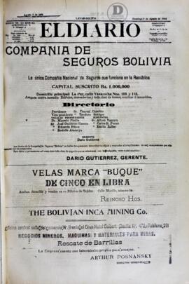 El Diario, edición del 5 de agosto de 1906