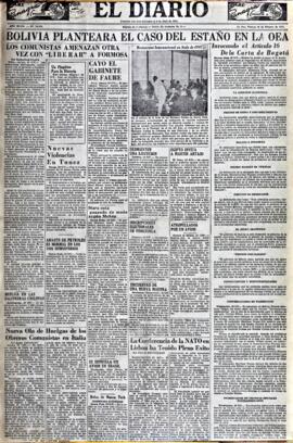 El Diario, edición del 29 de febrero de 1952