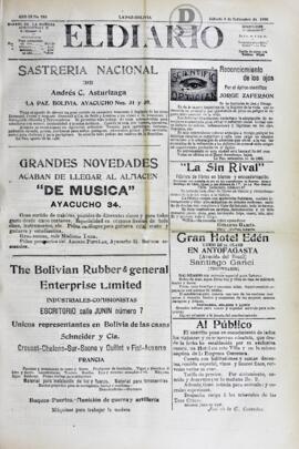 El Diario, edición del 8 de septiembre de 1906