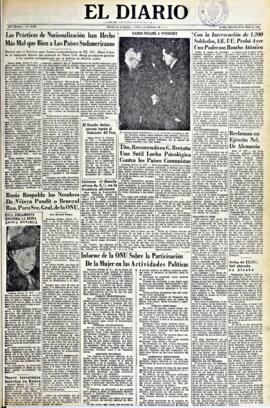 El Diario, edición del 18 de marzo de 1953