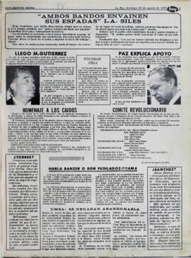"AMBOS BANDOS ENVAINEN SUS ESPADAS" LUIS ADOLFO SILES SALINAS. (1971, 22 de agosto). Hoy [La Paz, Bolivia], p. 7.