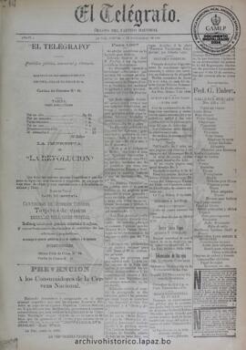 El Telegrafo, edición del 12 de noviembre de 1896