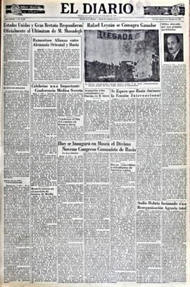 El Diario, edición del 6 de octubre de 1952