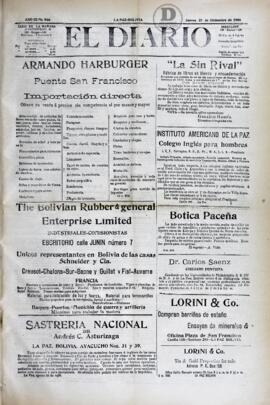 El Diario, edición del 20 de diciembre de 1906