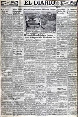 El Diario, edición del 3 de marzo de 1952
