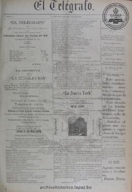 El Telegrafo, edición del 3 de abril de 1894