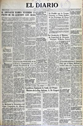 El Diario, edición del 25 de julio de 1953