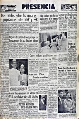 Presencia, edición del 14 de junio de 1964