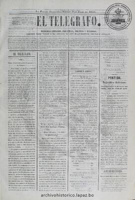El Telegrafo, edición del 9 de julio de 1859