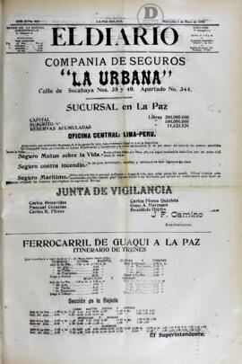 El Diario, edición del 2 de mayo de 1906