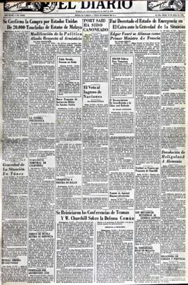 El Diario, edición del 19 de enero de 1952