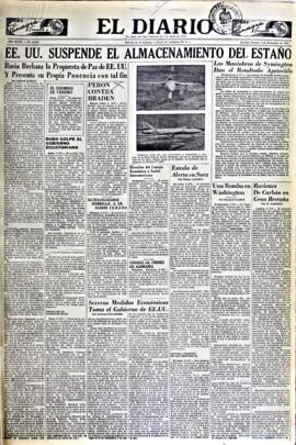 El Diario, edición del 9 de noviembre de 1951