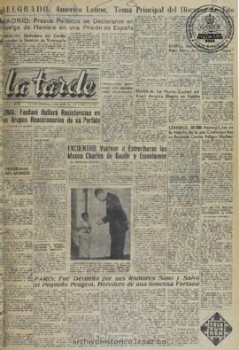 La Tarde, edición del 18 de abril de 1960