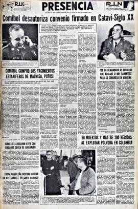 Presencia, edición del 31 de octubre de 1965