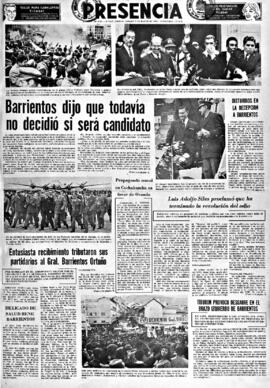 Presencia, edición del 5 de marzo de 1966