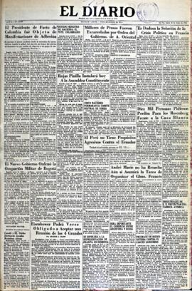 El Diario, edición del 15 de junio de 1953