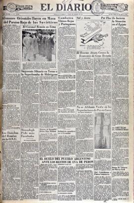 El Diario, edición del 31 de julio de 1952