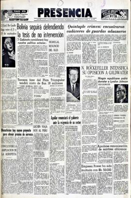 Presencia, edición del 8 de julio de 1964