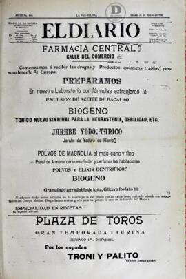 El Diario, edición del 31 de marzo de 1906