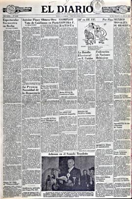 El Diario, edición del 9 de julio de 1952