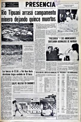 Presencia, edición del 23 de diciembre de 1965