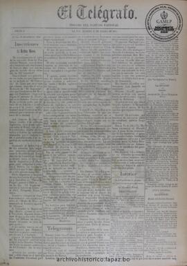 El Telegrafo, edición del 21 de enero de 1896