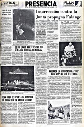 Presencia, edición del 15 de octubre de 1965
