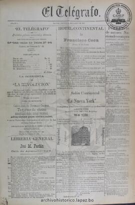 El Telegrafo, edición del 28 de marzo de 1895