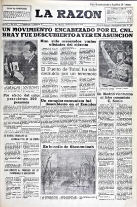 La Razón, edición del 14 de julio de 1936