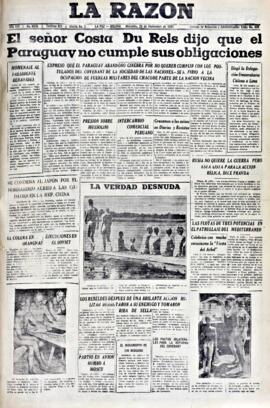 La Razón, edición del 29 de septiembre de 1937