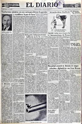 El Diario, edición del 17 de octubre de 1952