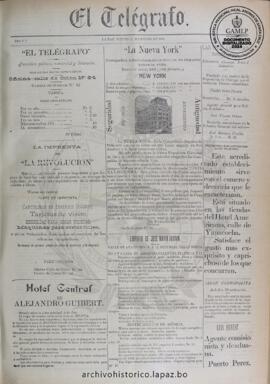 El Telegrafo, edición del 11 de enero de 1894