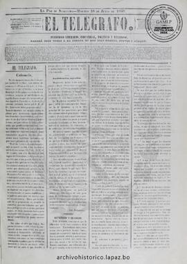 El Telegrafo, edición del 28 de junio de 1859