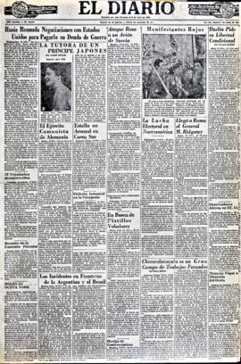 El Diario, edición del 17 de junio de 1952