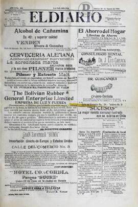 El Diario, edición del 24 de agosto de 1905