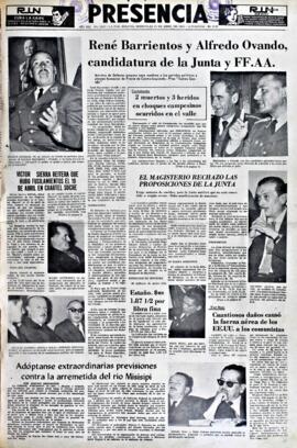 Presencia, edición del 21 de abril de 1965